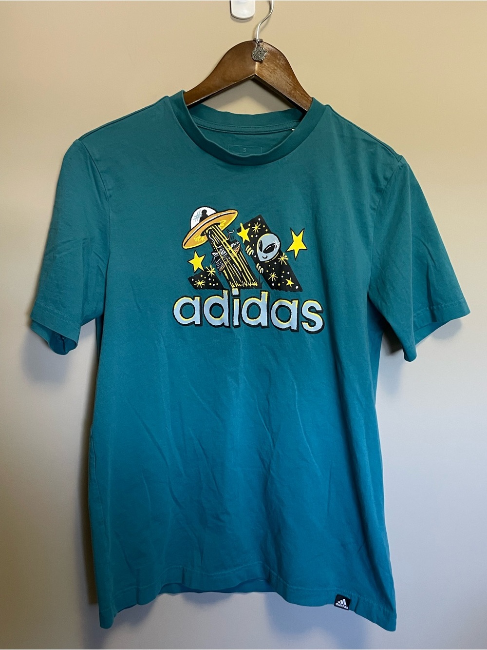 Adidas Green Alien T-Shirt Men's Small